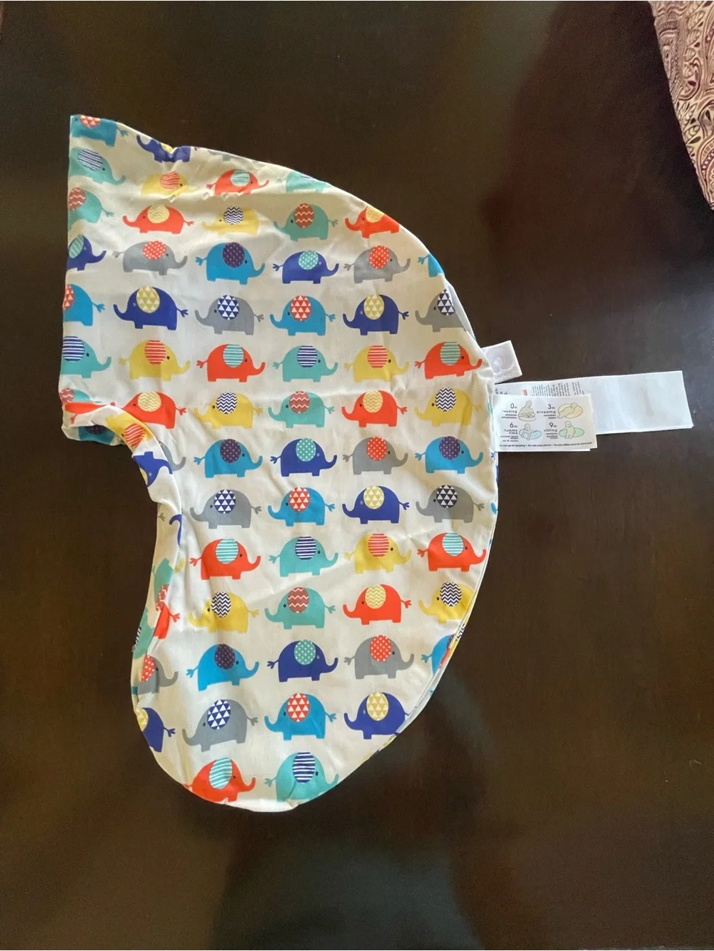 NEW Boppy Pillow Cover in Multicolored Elephant Print